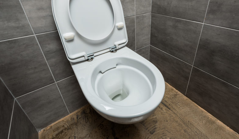 Warum bildet sich ein dunkler Rand unter dem Toilettenrand
